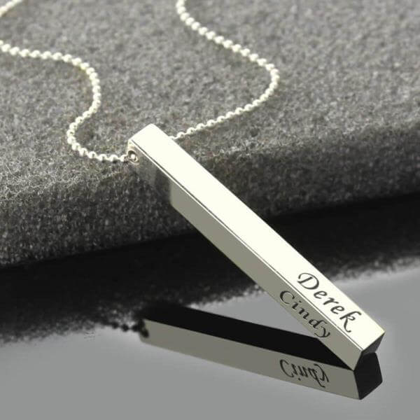 Make Your Own Custom Bar Necklaces With Name, Initials and Letters