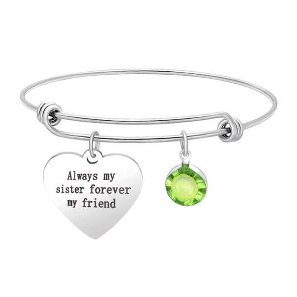 Personalized Birthstone Bracelets With Name, Initials and Letters