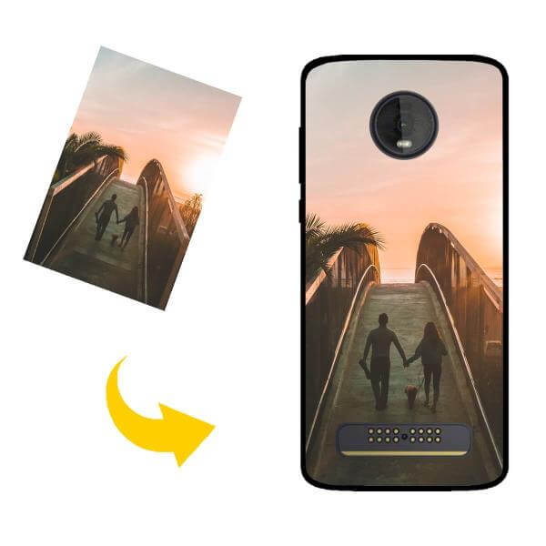 Coque et étui de téléphone personnalisée avec photo pour Motorola Moto Z4