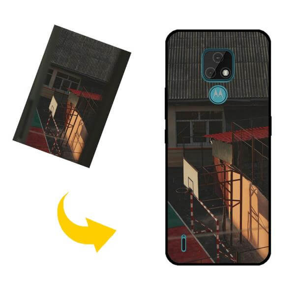 Coque et étui de téléphone personnalisée avec photo pour Motorola Moto E7