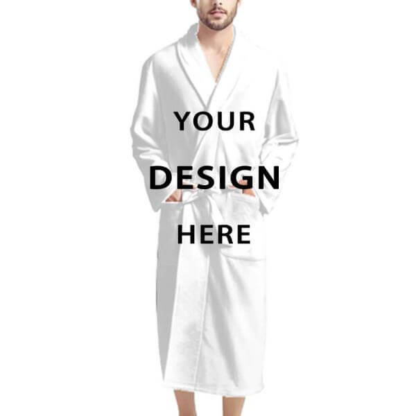 gepersonaliseerde Badjassen voor heren zelf ontwerpen met eigen foto
