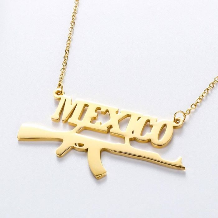 Personalisierte Rose Gold / Silber / vergoldete Namenskette mit Namen, Initialen und Buchstaben - My Design List - Deutsch - 1