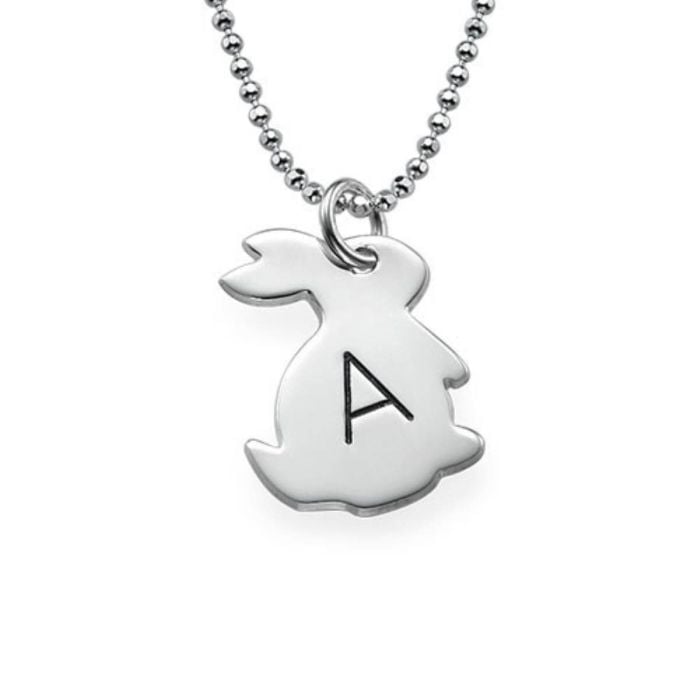 tee oma Sterling hopea 925 / kuparikaiverrettu kanin kaulakoru nimillä, kirjaimilla ja nimikirjaimilla - My Design List - Suomi - 1 tee oma Sterling hopea 925 / kuparikaiverrettu kanin kaulakoru nimillä, kirjaimilla ja nimikirjaimilla - My Design List - Suomi - 1