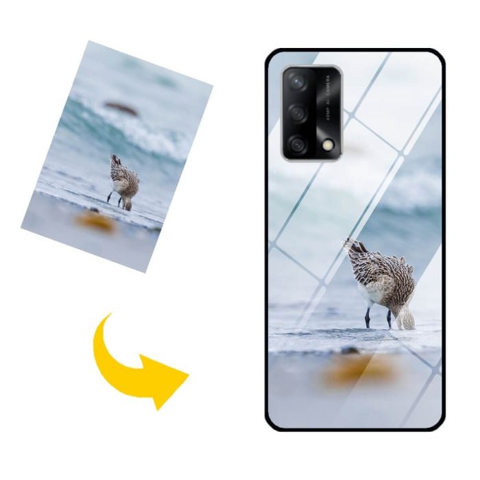 OPPO A74 Hlle selbst gestalten mit Foto - Hartglas