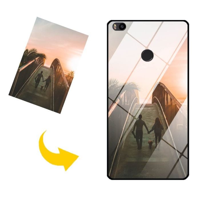 Custom Xiaomi Mi Max Tempered Glass Phone Case with Your Own Photos,  Texts, Design,