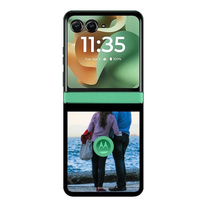 Custom Motorola Razr 60 Case with Photo and Text Custom Motorola Razr 60 Case with Photo and Text