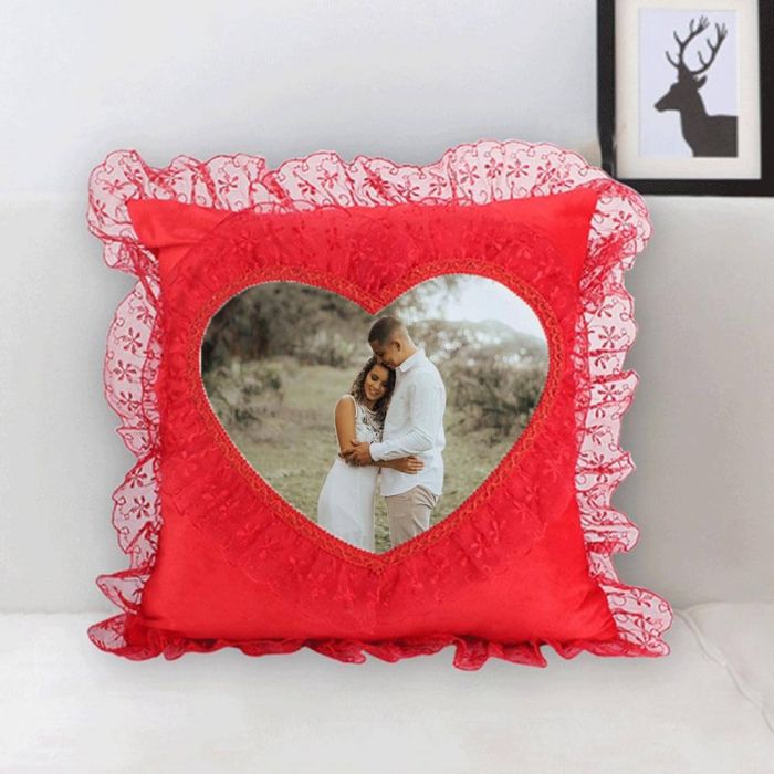 40 x 40 cm (15,7 "x 15,7") Federa/cuscino decorativo con volant in pizzo personalizzata con foto - My Design List - Italiano - 1 40 x 40 cm (15,7 "x 15,7") Federa/cuscino decorativo con volant in pizzo personalizzata con foto - My Design List - Italiano - 1
