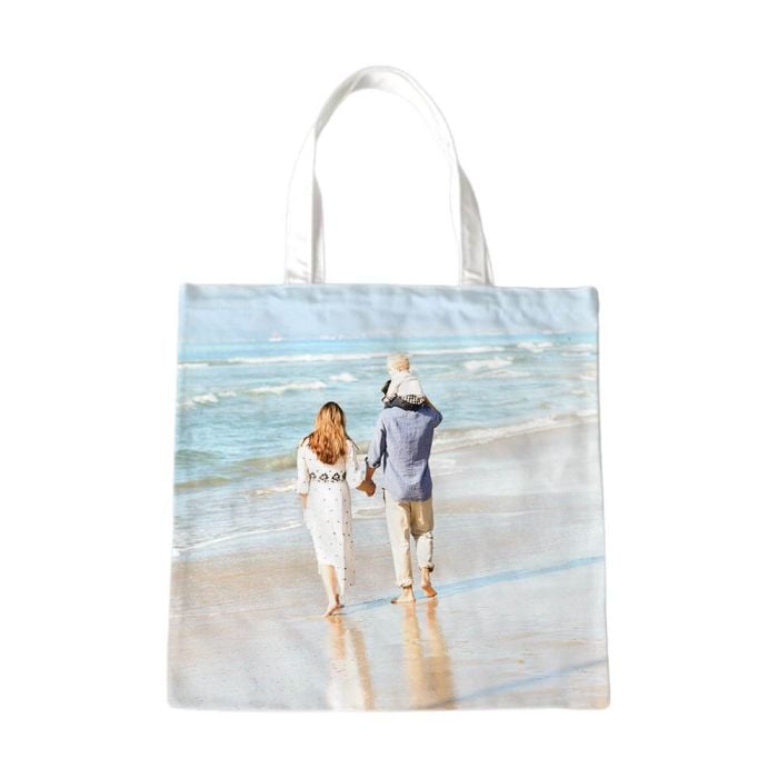 Borsa a tracolla in tela personalizzata con foto e lettere - My Design List - Italiano - 1 Borsa a tracolla in tela personalizzata con foto e lettere - My Design List - Italiano - 1