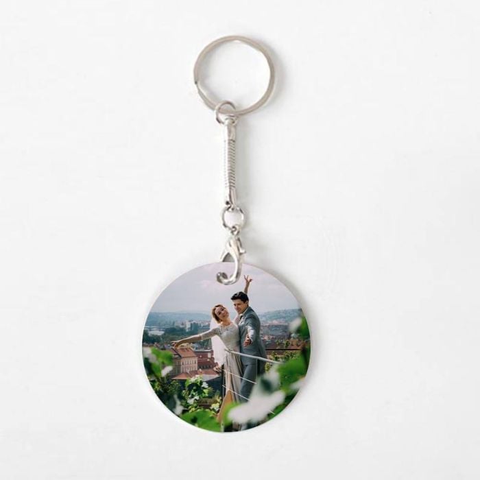 Portachiavi rotondo personalizzata con foto e lettere - My Design List - Italiano - 1 Portachiavi rotondo personalizzata con foto e lettere - My Design List - Italiano - 1