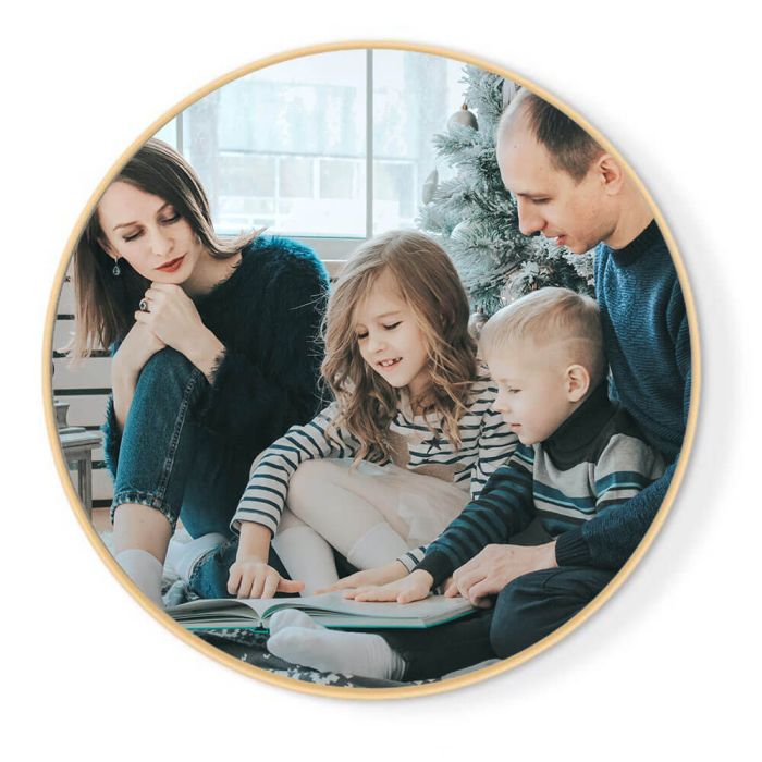 Decorazione da parete di forma rotonda con diametro di 50 cm (19,7 ") personalizzata con foto - My Design List - Italiano - 1 Decorazione da parete di forma rotonda con diametro di 50 cm (19,7 ") personalizzata con foto - My Design List - Italiano - 1