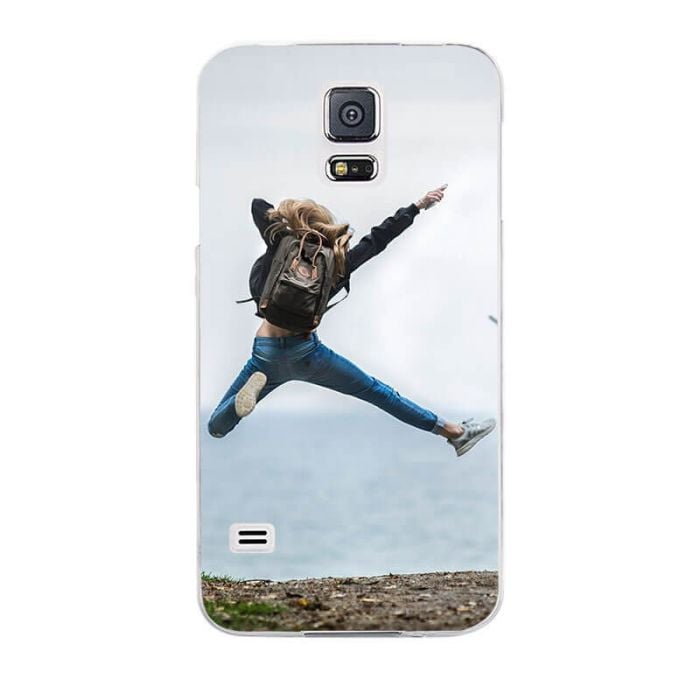 Samsung Galaxy S5 semi-transparente Handyhülle mit eigenen Fotos, Texte, Design usw. selber gestalten - My Design List - Deutsch - 1