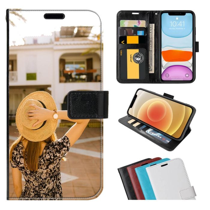 Infinix Smart 6 HD Leder Flip Case Handyhülle mit eigenem Foto und Design selber gestalten - My Design List - Deutsch - 1