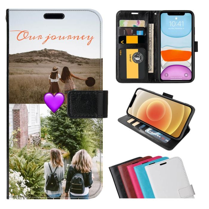 OnePlus 9 Pro Leder Flip Case Handyhülle mit eigenem Design und Foto selber online gestalten - My Design List - Deutsch