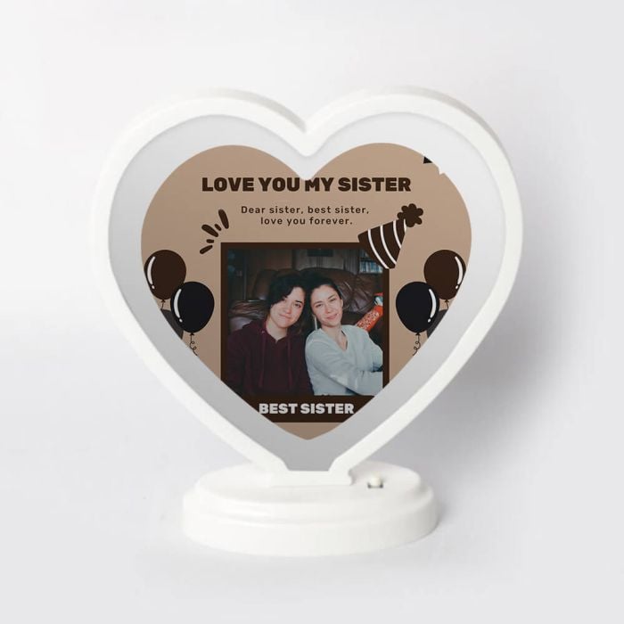 Heart led mirror on sale