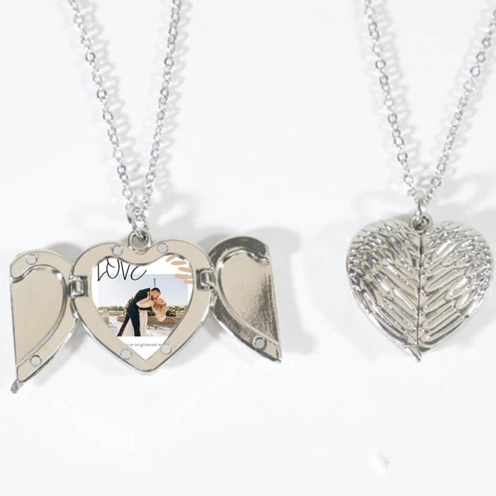 Collana Con Ciondolo Medaglione A Cuore Cambia Umore - Personalizzabile, Ideale Per Calza Della Befana