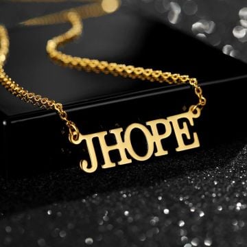 Collar con nombre chapado en oro/plata/oro rosa para fiesta, personalizado con nombre, iniciales y letra