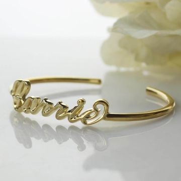 Pulsera con nombre de plata de ley 925 para niñas personalizada con nombre, letra y iniciales