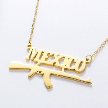 Collar con nombre en oro rosa / plata / chapado en oro personalizado con nombre, iniciales y letra