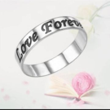 Anillo Grabado de Cobre / Plata de Ley 925 personalizado con nombre, iniciales y letra