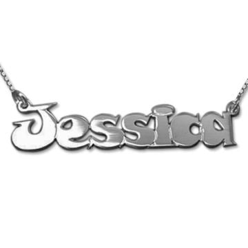 Collar con nombre de plata esterlina 925 para hombres personalizado con nombre, letra y iniciales