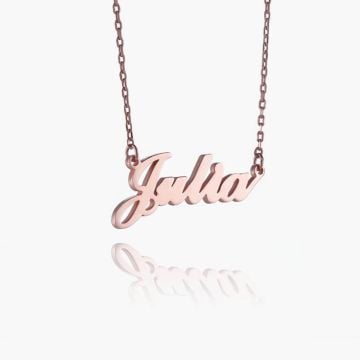 Collar con nombre de plata de ley 925 / cobre para mamá y niña personalizado con nombre, letra y iniciales