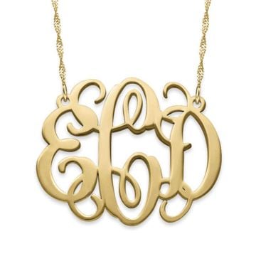 Collar de letra inicial de monograma de plata esterlina 925 personalizado con nombre, letra e iniciales
