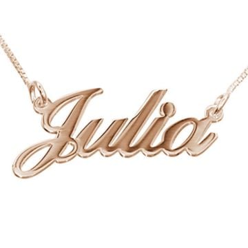 Collar con nombre de diseño colgante de plata de ley 925/cobre personalizado con nombre, iniciales y letra