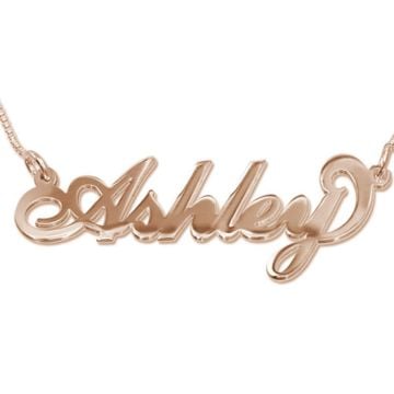 Collar de cadena con nombre de plata de ley 925 / cobre personalizado con nombre, iniciales y letra