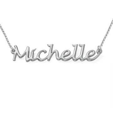 Cobre / Plata esterlina 925 Collar con colgante de nombre personalizado con nombre, letra e iniciales