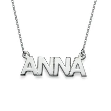 Collar con Nombre en Plata de Ley 925 / Cobre personalizado con nombre, iniciales y letras