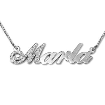 Collar con Nombre en Plata de Ley 925 / Cobre personalizado con nombre, letra e iniciales
