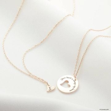Collar de plata de ley 925 con grabado de la mejor amistad, corazón y amor, personalizado con nombre, iniciales y letra