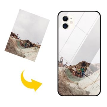 Funda de cristal móvil para iPhone 11 personalizada con fotos