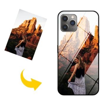 iPhone 12 Pro Max gehärtetes Glas Handyhülle mit eigenem Foto und Design selbst online gestalten