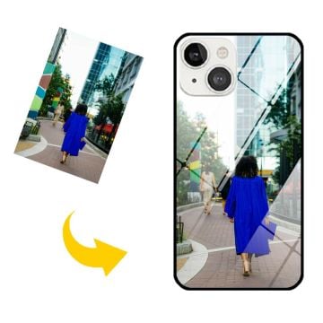 iPhone 13 gehärtetes Glas Handyhülle mit eigenem Foto und Design selber machen