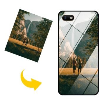 OPPO A1k gehärtetes Glas Handyhülle mit eigenem Design und Foto selbst online machen