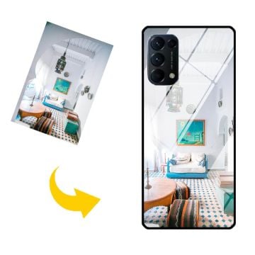 OPPO Find X3 Lite gehärtetes Glas Handyhülle mit eigenem Design und Foto selbst machen