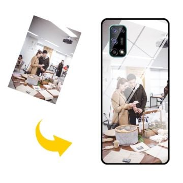 Customized Realme 7 5G Tempered Glass Phone Case with Your Photos, Texts, Design, etc.