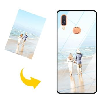 Funda de cristal móvil para Samsung Galaxy A10s personalizada con fotos