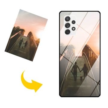 Samsung Galaxy A72 gehärtetes Glas Handyhülle mit eigenem Foto und Design selber machen