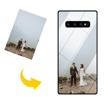 Funda y carcasa de cristal para Samsung Galaxy S10 con foto personalizada