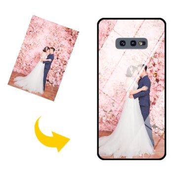 Custom Made Samsung Galaxy S10 E Tempered Glass Phone Case with Your Photos, Texts, Design, etc.