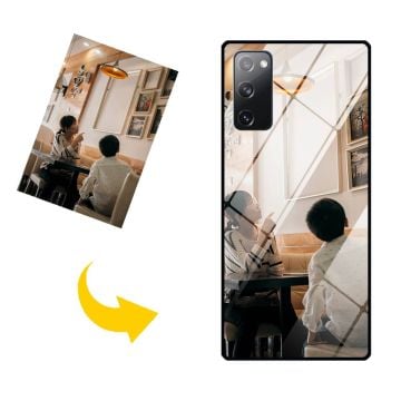 Design ditt eget deksel i herdet glass til Samsung Galaxy S20 FE / Galaxy S20 FE 5G  med bilde