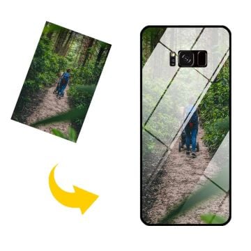 Samsung Galaxy S8 Plus gehärtetes Glas Handyhülle mit eigenem Design und Foto selbst online machen