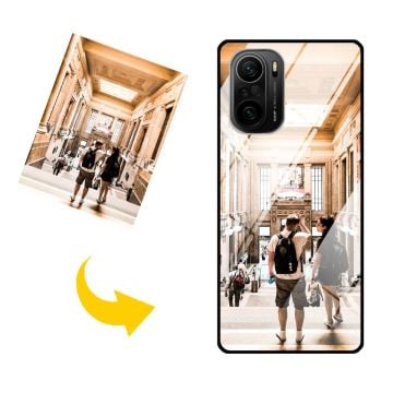 Coque de téléphone en verre trempé personnalisée avec photo pour  Xiaomi Poco F3