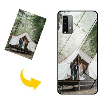 Custom Made Xiaomi Redmi 9T / Redmi 9 Power Tempered Glass Phone Case with Your Own Design, Photos, Texts, etc.