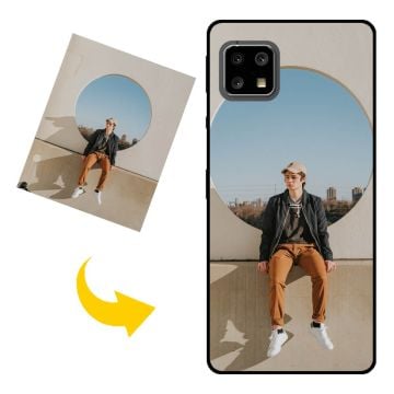 حافظة هاتف Sharp Aquos sense5G مخصصة تحتوي على صورك ونصوصك وتصميمك وما إلى ذلك.