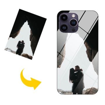 iPhone 14 Pro Max gehärtetes Glas Handyhülle mit eigenem Foto und Design selber machen