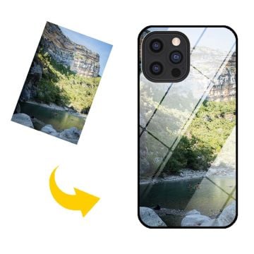 iPhone 13 Pro Max gehärtetes Glas Handyhülle mit eigenem Foto und Design selber gestalten