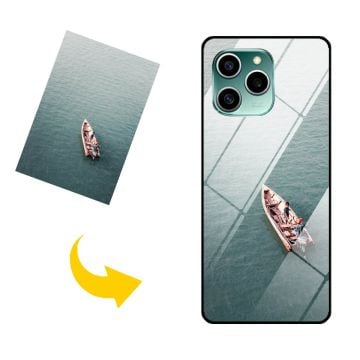 Coque de téléphone en verre trempé personnalisée avec photo pour HONOR 60 SE
